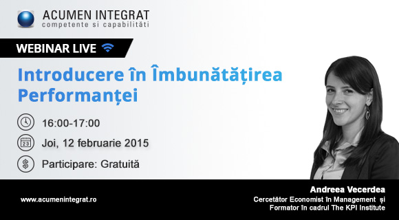 Webinar imbunatatirea performantei