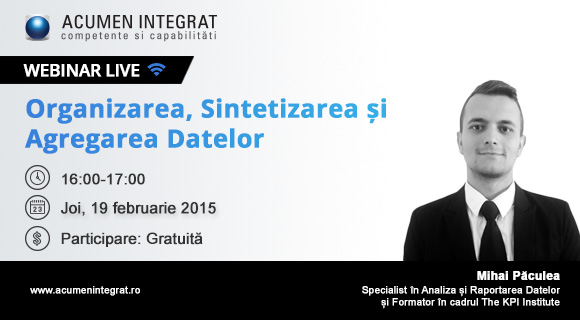 Webinar gratuit analiza datelor